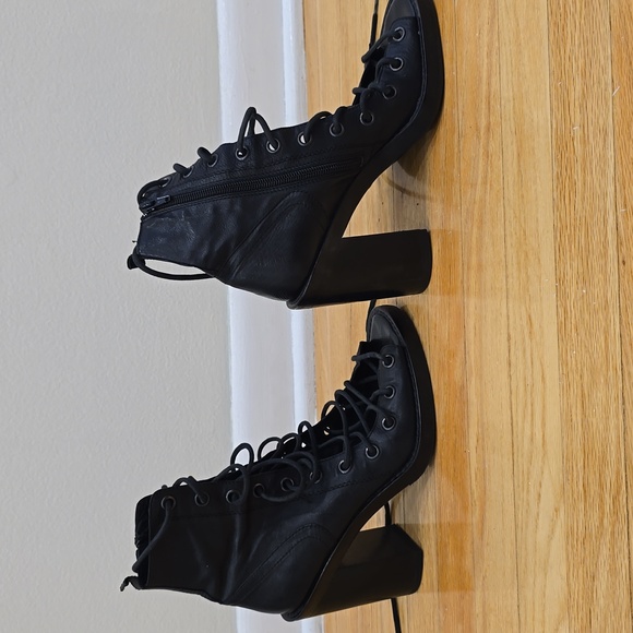 Ann Demeulemeester Lace Up Black Bernardina Sandals - Picture 2 of 6